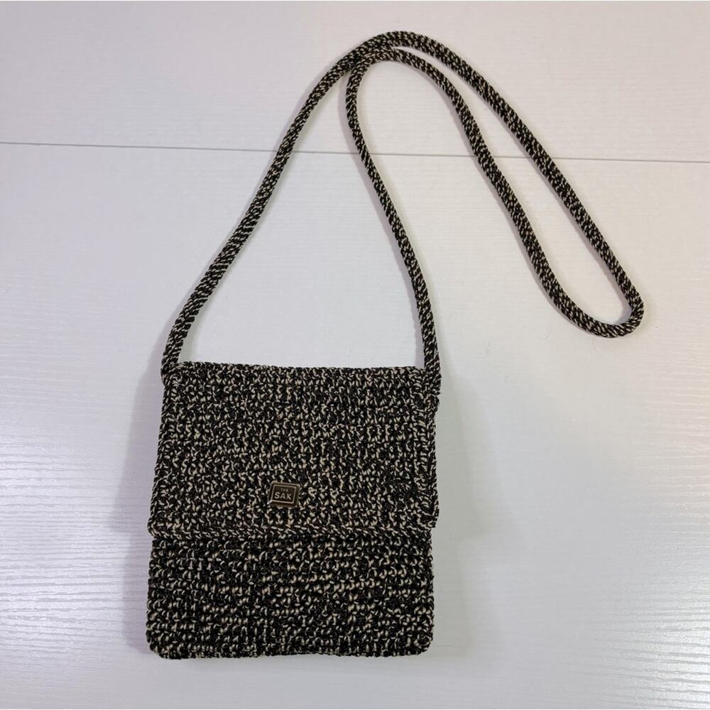 The Sak Small Brown & Tan Crossbody Purse B10
